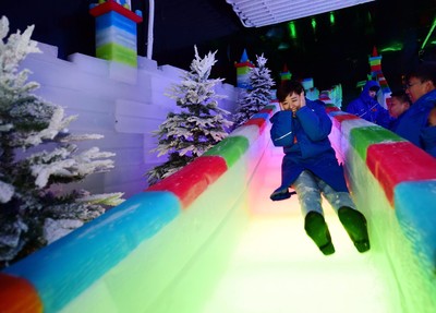 大型創意冰雕藝術出租彩繪冰雕展覽租賃